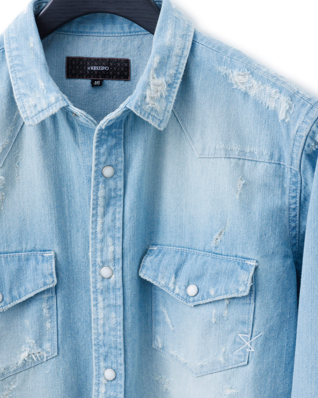 ys Yuji SUGENO / USED Denim Crush Shirt