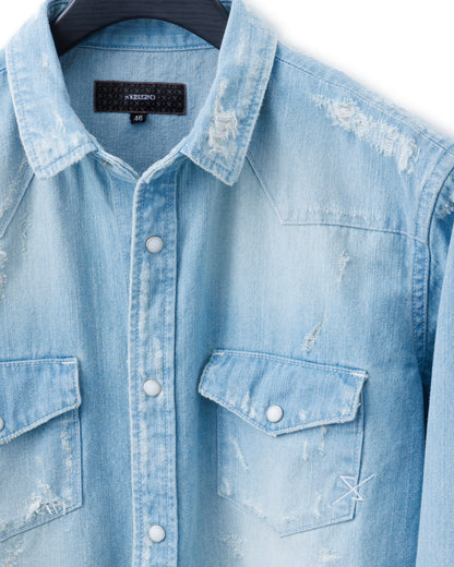 ys Yuji SUGENO / USED Denim Crush Shirt