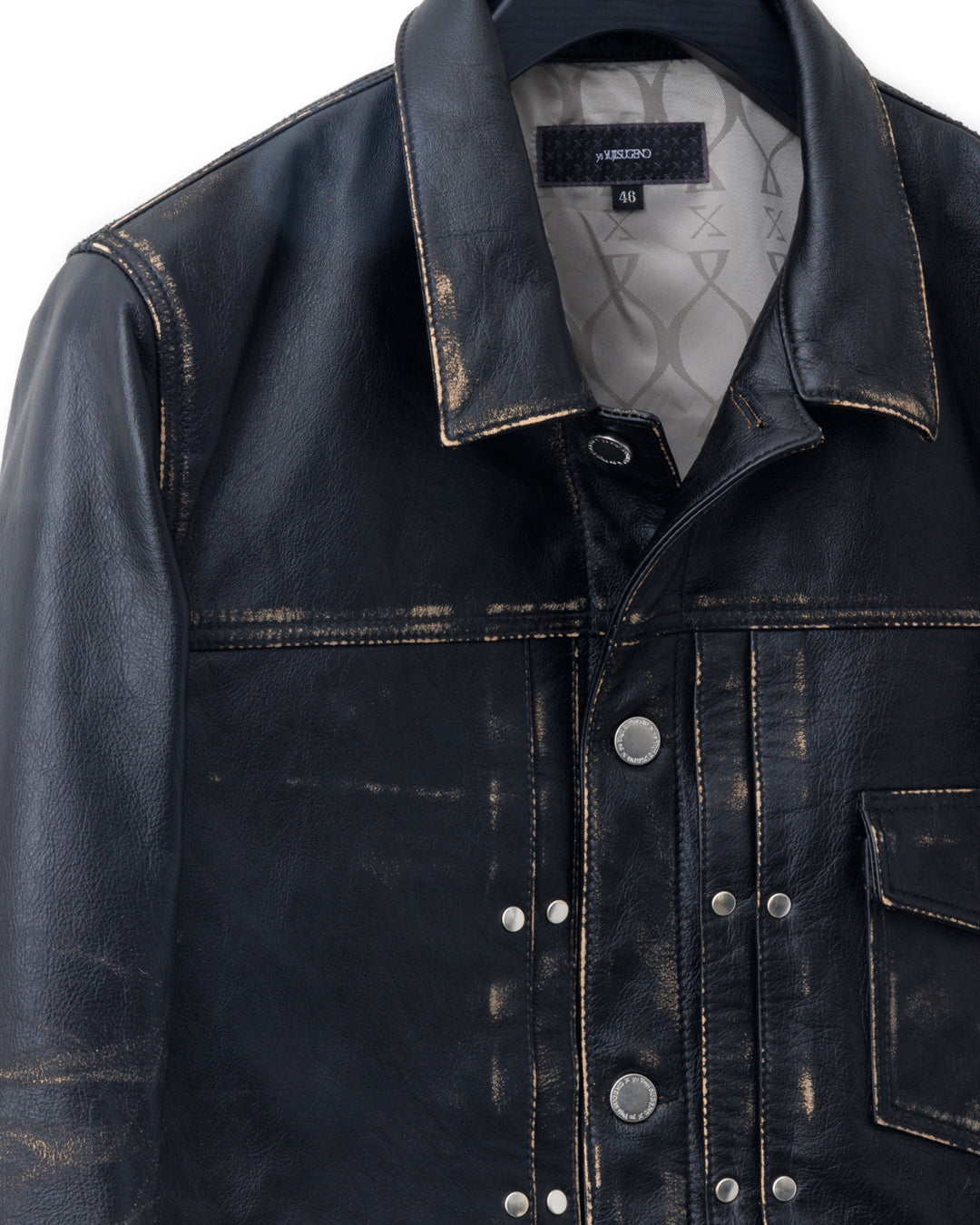 ys Yuji SUGENO / Horse Leather USED Blast Tuck Jacket
