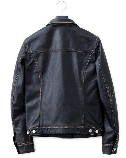 ys Yuji SUGENO / Horse Leather USED Blast Tuck Jacket