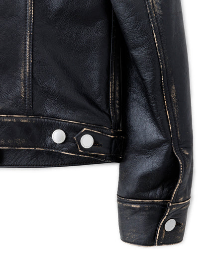 ys Yuji SUGENO / Horse Leather USED Blast Tuck Jacket