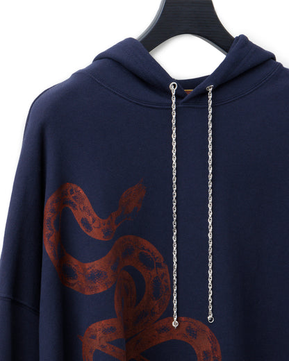 Bennu × TT / Snake Printed Chain Hoodie