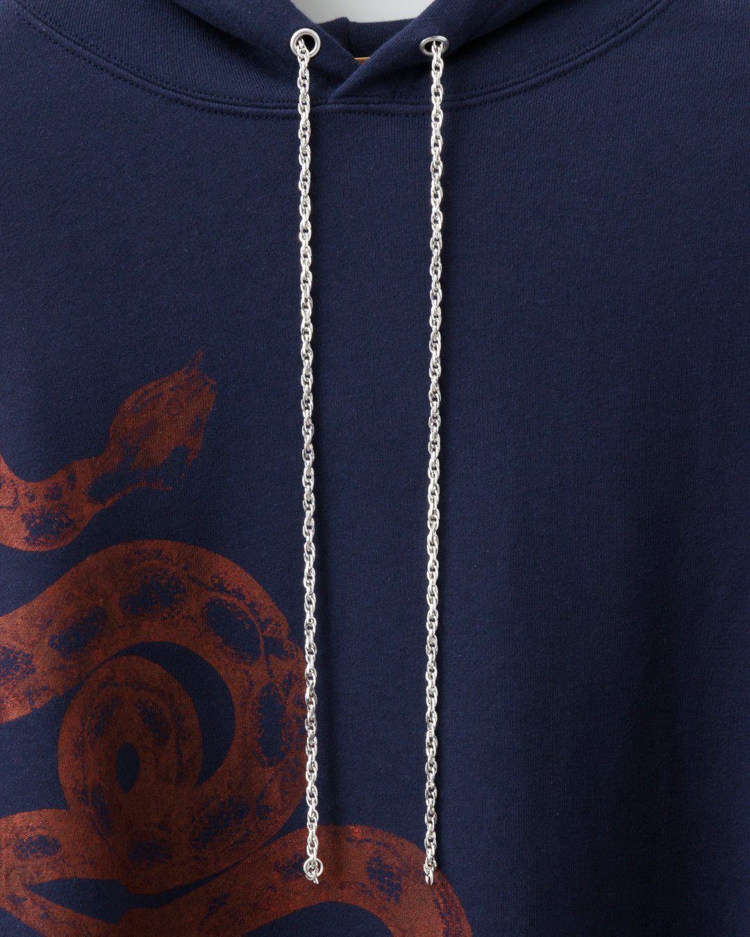 Bennu × TT / Snake Printed Chain Hoodie
