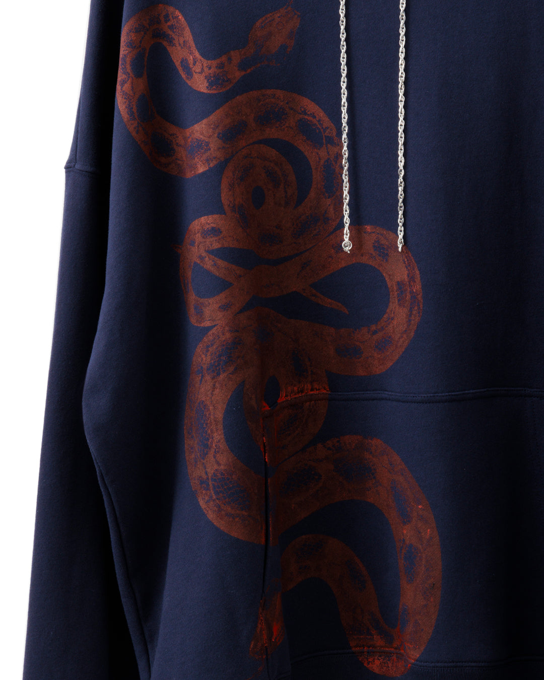 Bennu × TT / Snake Printed Chain Hoodie