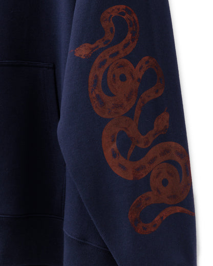Bennu × TT / Snake Printed Chain Hoodie