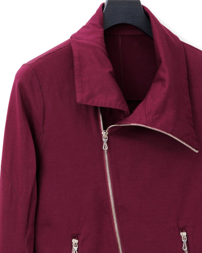 gène par YUKIO MISHIBA / Pleating Jersey Blouson - Burgundy