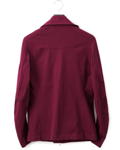 gène par YUKIO MISHIBA / Pleating Jersey Blouson - Burgundy