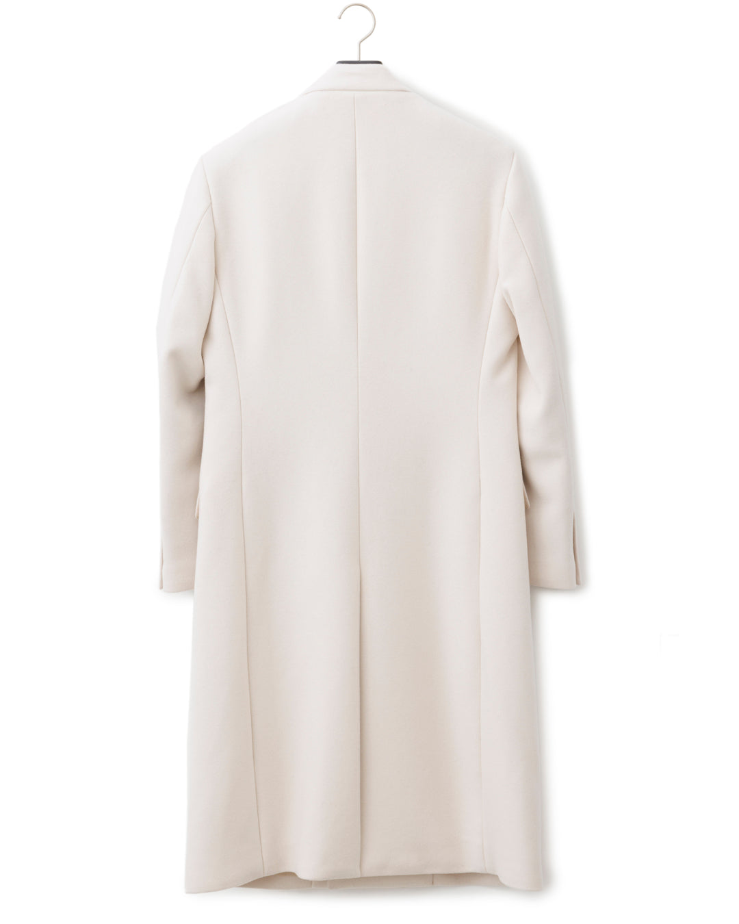 ys Yuji SUGENO / Semi-Double Long Chester Coat with Gold Buttons - OFFWHITE