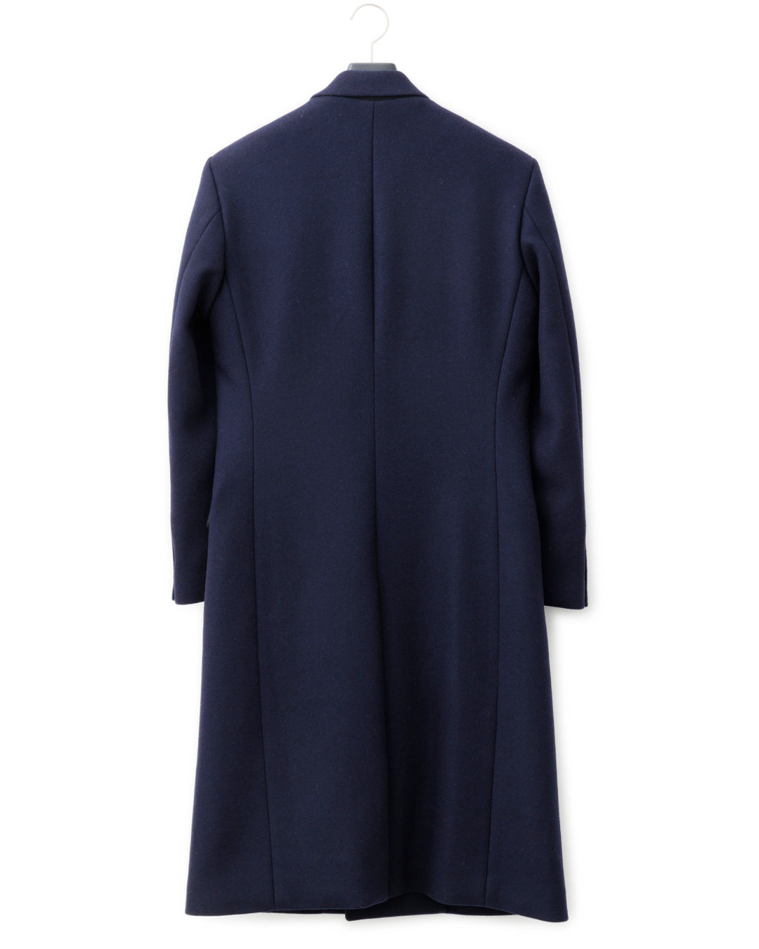 ys Yuji SUGENO / Semi-Double Long Chester Coat with Gold Buttons - NAVY