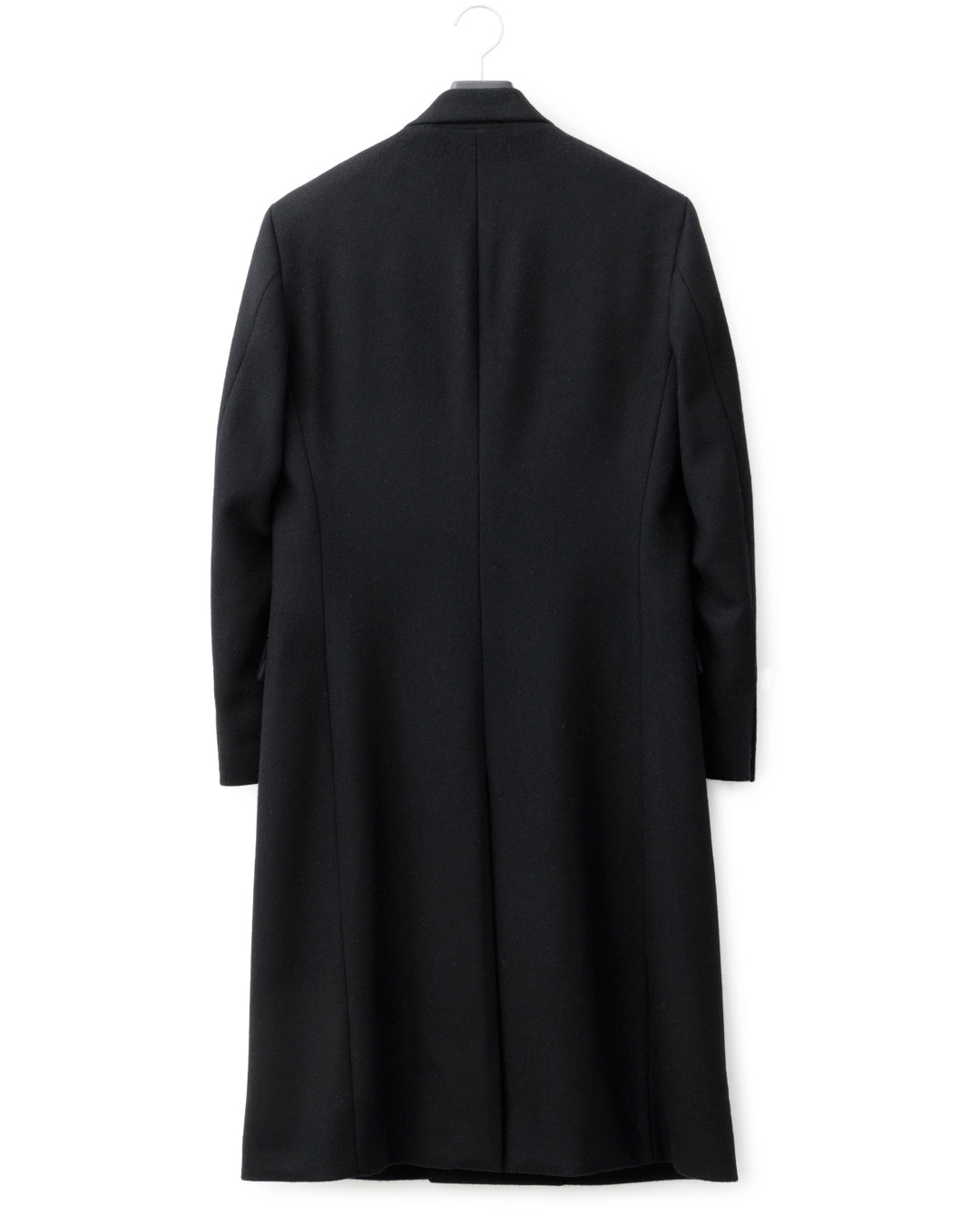 ys Yuji SUGENO / Semi-Double Long Chester Coat - BLACK SWITCH