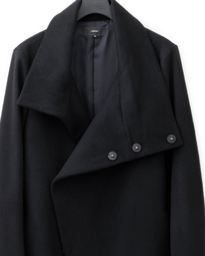 ys Yuji SUGENO / High Collar Maxi Wrap Coat