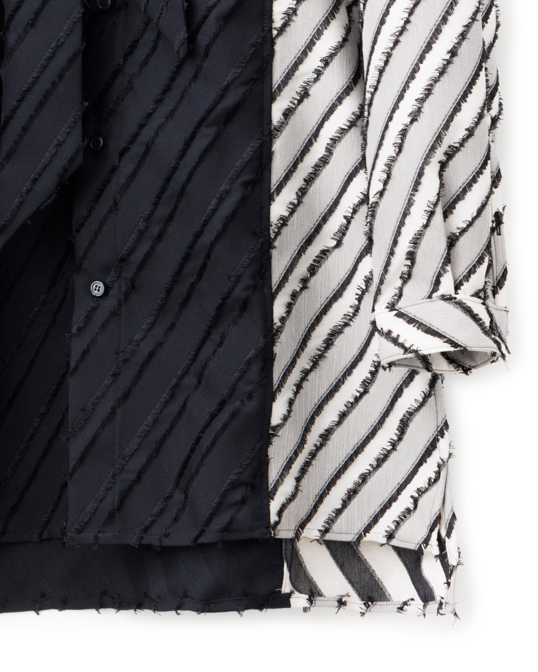 Bennu / Multi-Collar Regimental Jacquard Long Shirts