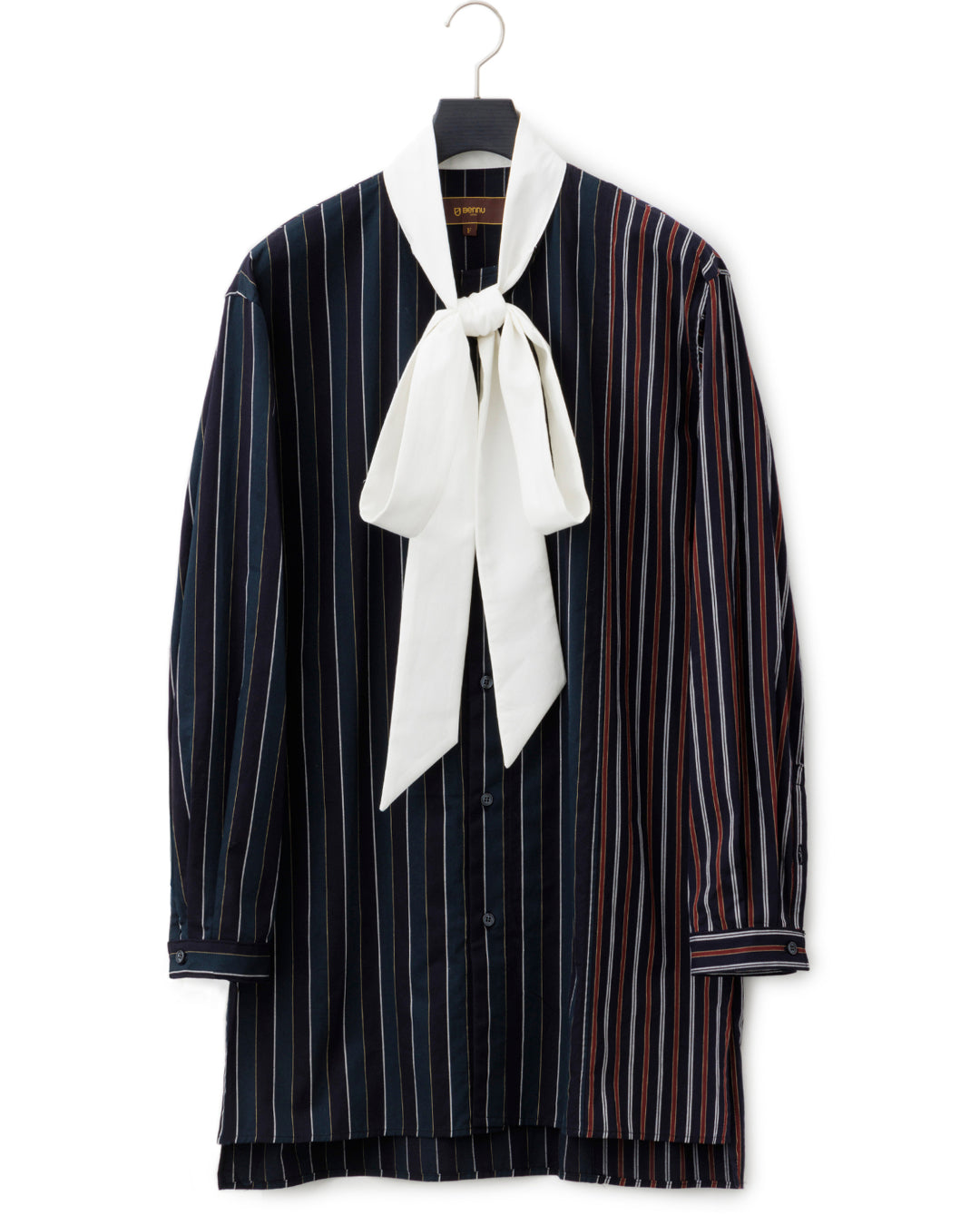 Bennu / Multi-Collar Stripe Long Shirts