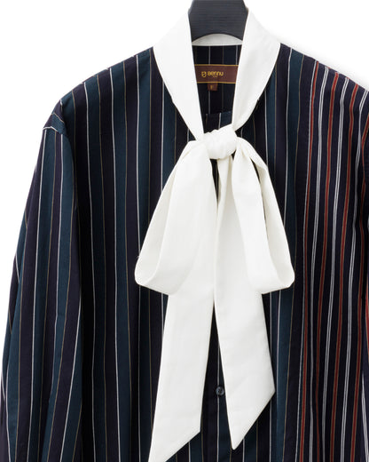 Bennu / Multi-Collar Stripe Long Shirts