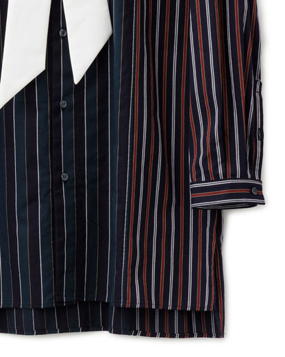 Bennu / Multi-Collar Stripe Long Shirts