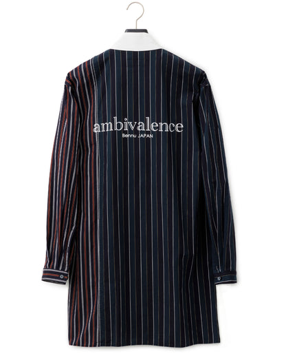 Bennu / Multi-Collar Stripe Long Shirts