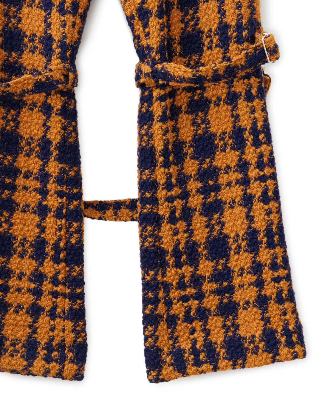 Bennu / Wooly Tweed Boot-Cut Bondage Trousers - ORANGE