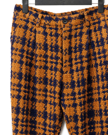 Bennu / Wooly Tweed Boot-Cut Bondage Trousers - ORANGE
