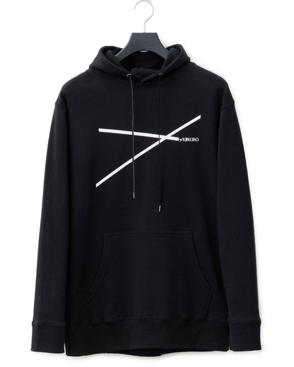 ys Yuji SUGENO / Line Art Lady Hoodie - BLACK