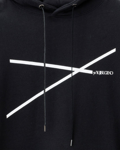 ys Yuji SUGENO / Line Art Lady Hoodie - BLACK