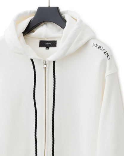 ys Yuji SUGENO / ys Mark Zip Hoodie - WHITE
