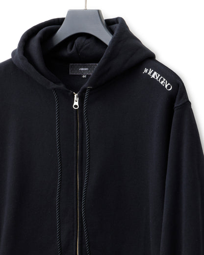 ys Yuji SUGENO / ys Mark Zip Hoodie - BLACK