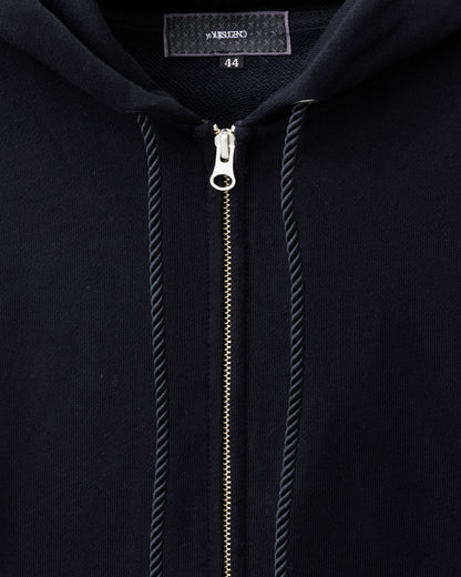 ys Yuji SUGENO / ys Mark Zip Hoodie - BLACK