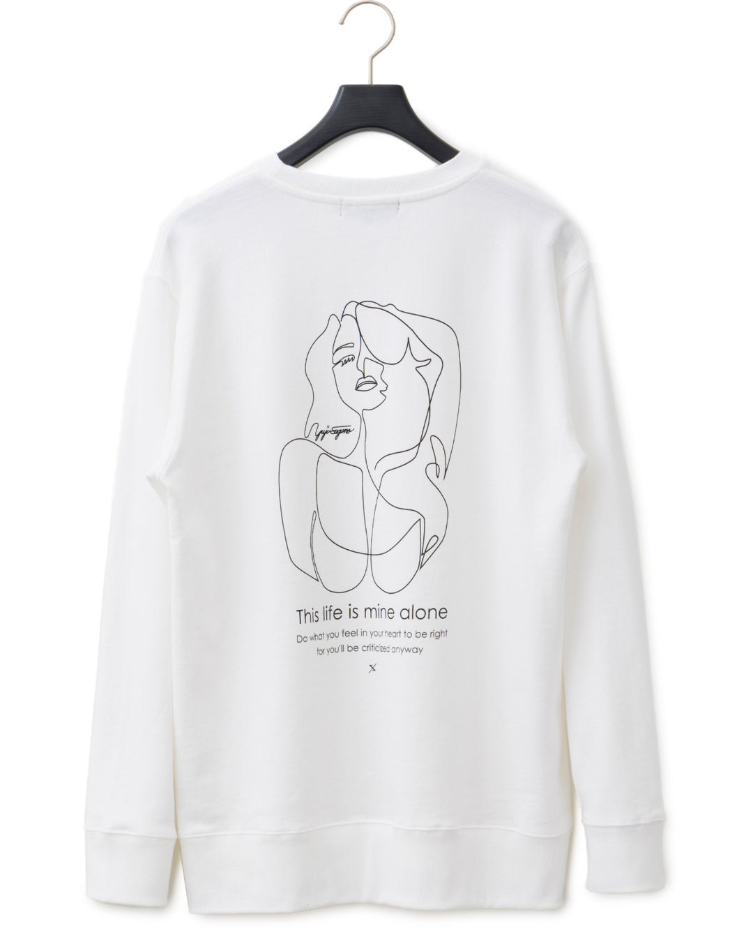 ys Yuji SUGENO / Line Art Lady Sweat - WHITE