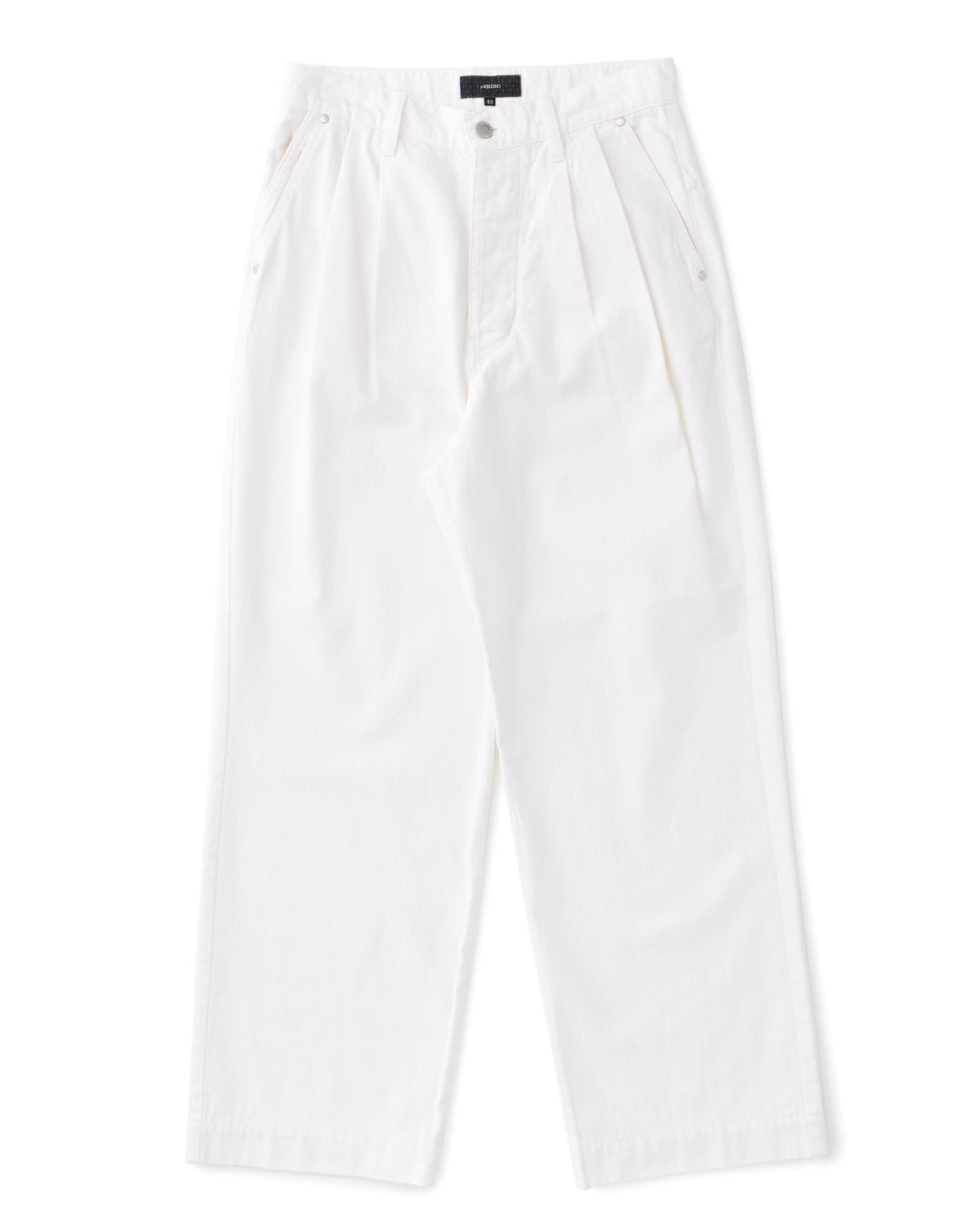 ys Yuji SUGENO / White Denim 2Tuck Wide Pants