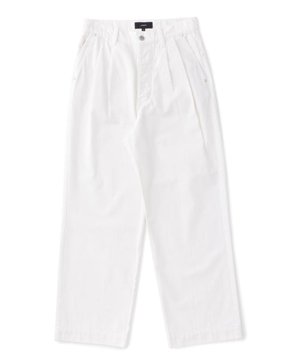 ys Yuji SUGENO / White Denim 2Tuck Wide Pants