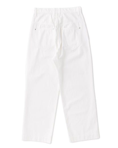 ys Yuji SUGENO / White Denim 2Tuck Wide Pants