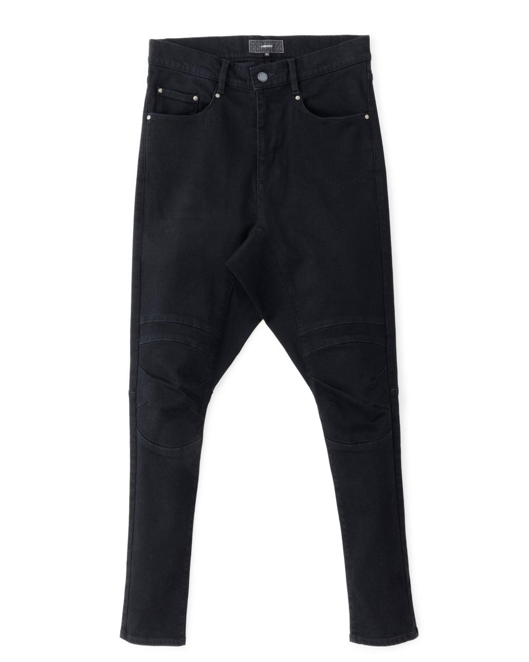 ys Yuji SUGENO / Supima Hybrid Denim Sarrouel Skinny Pants - BLACK