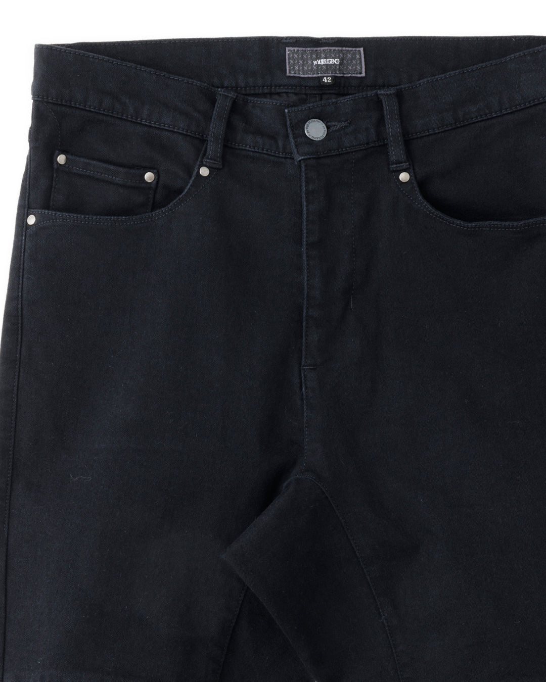 ys Yuji SUGENO / Supima Hybrid Denim Sarrouel Skinny Pants - BLACK