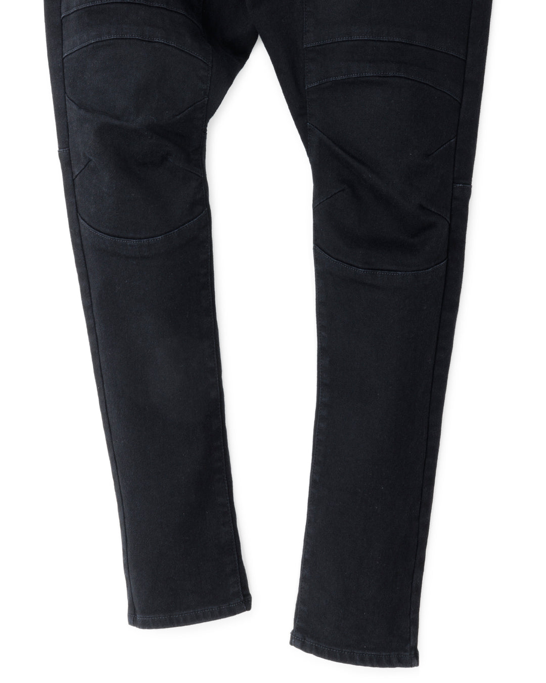 ys Yuji SUGENO / Supima Hybrid Denim Sarrouel Skinny Pants - BLACK
