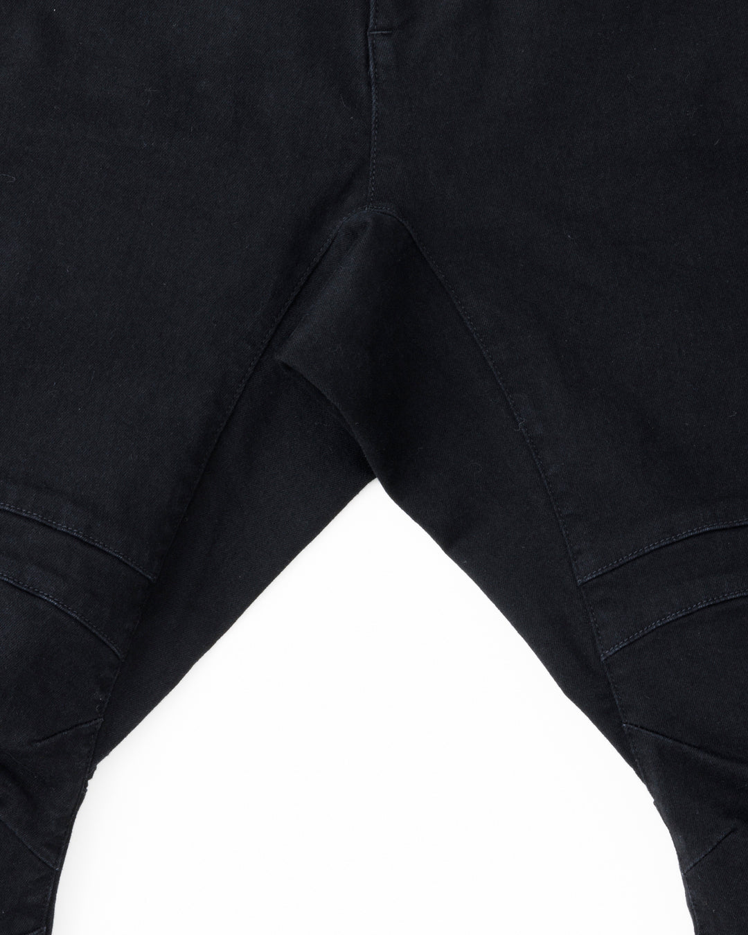 ys Yuji SUGENO / Supima Hybrid Denim Sarrouel Skinny Pants - BLACK