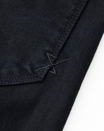 ys Yuji SUGENO / Supima Hybrid Denim Sarrouel Skinny Pants - BLACK