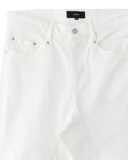 ys Yuji SUGENO / Supima Hybrid Denim Sarrouel Skinny Pants - WHITE