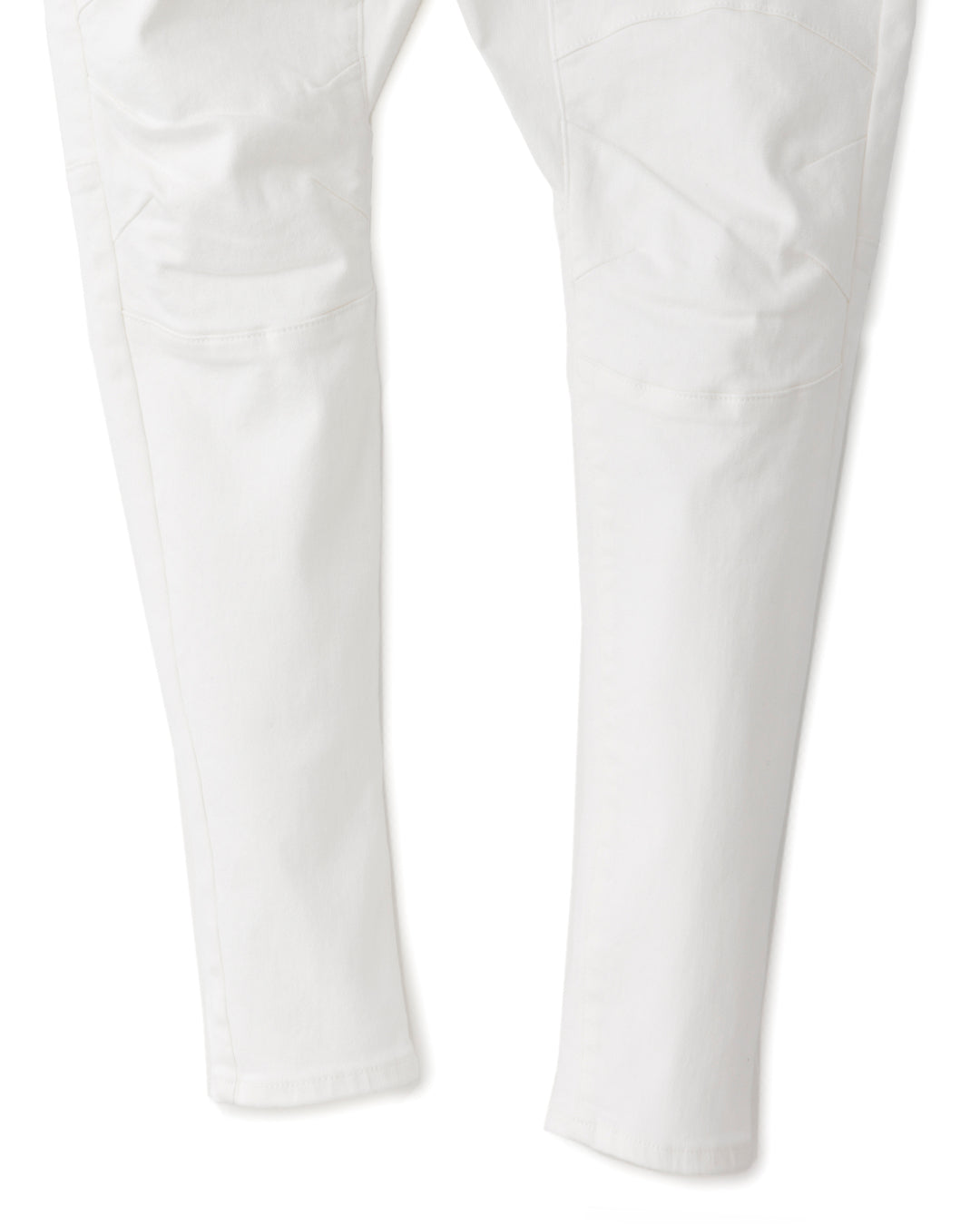 ys Yuji SUGENO / Supima Hybrid Denim Sarrouel Skinny Pants - WHITE