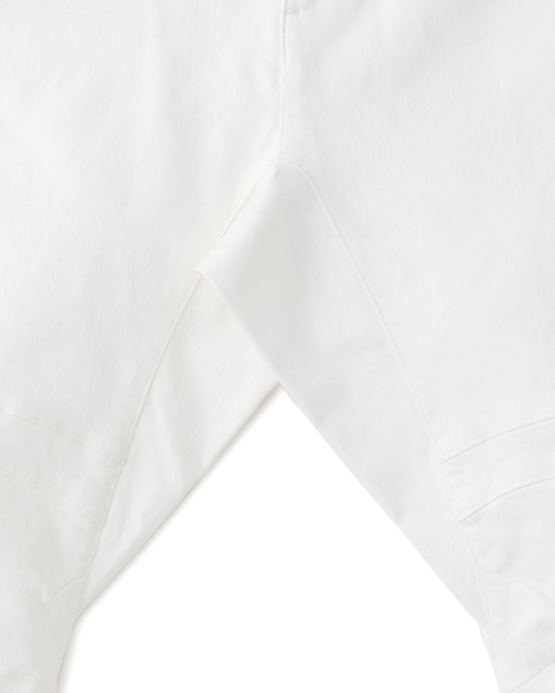 ys Yuji SUGENO / Supima Hybrid Denim Sarrouel Skinny Pants - WHITE