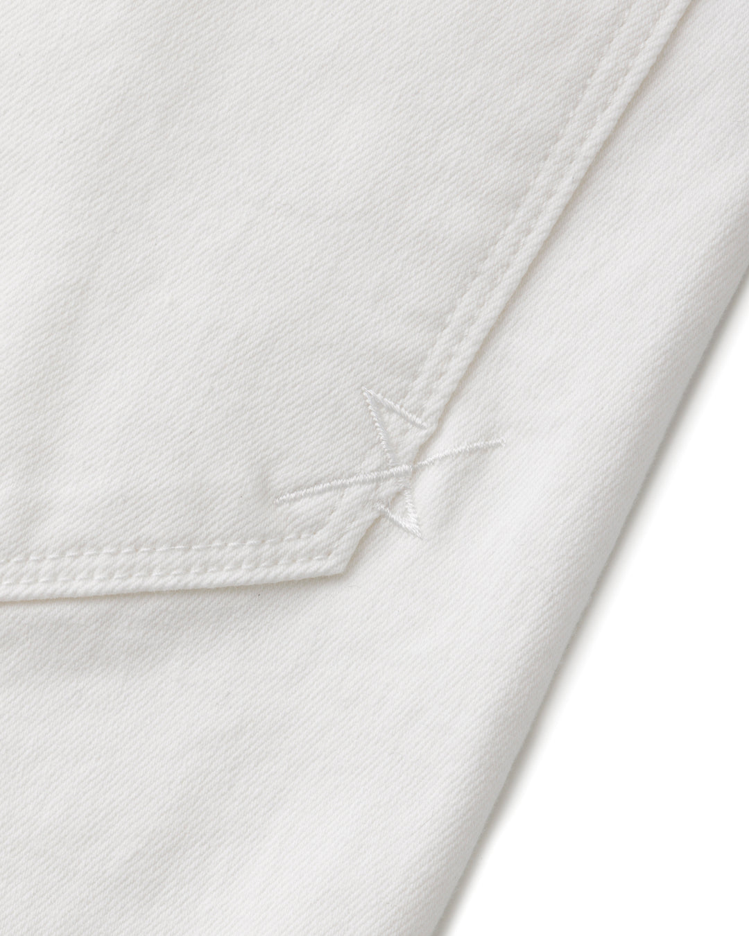 ys Yuji SUGENO / Supima Hybrid Denim Sarrouel Skinny Pants - WHITE