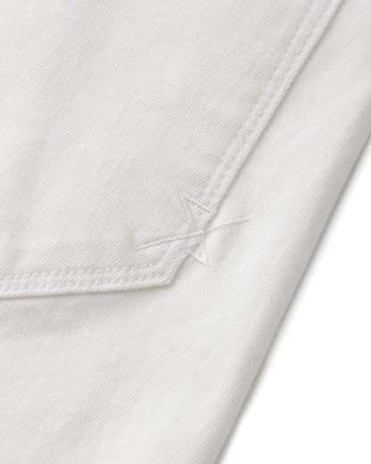 ys Yuji SUGENO / Supima Hybrid Denim Sarrouel Skinny Pants - WHITE