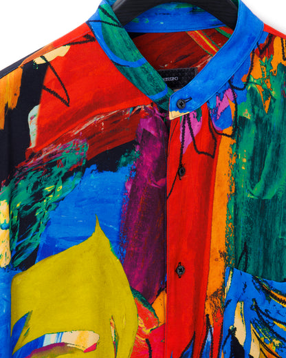 ys Yuji SUGENO / AMARA Multi Print Over Collarless Shirt