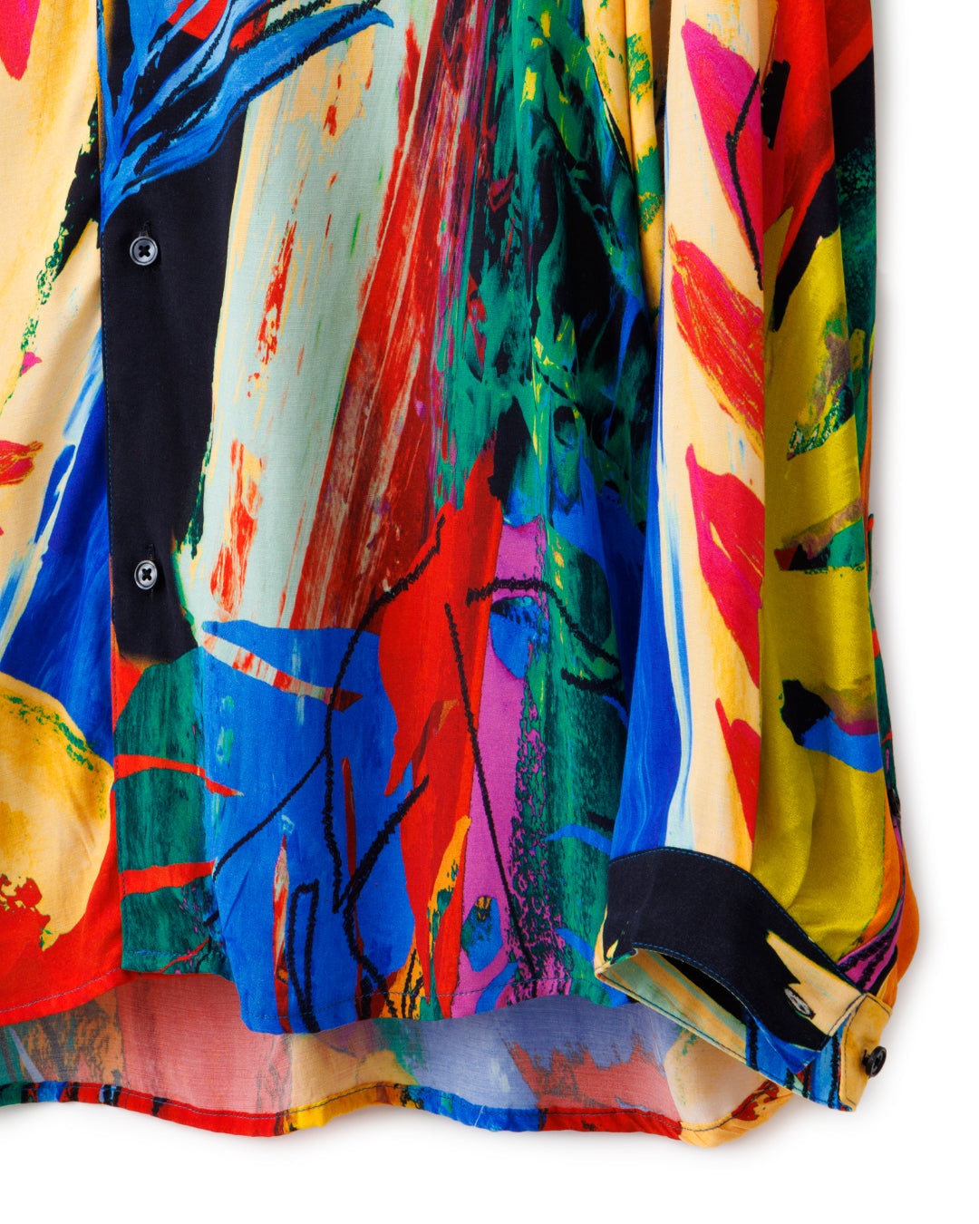 ys Yuji SUGENO / AMARA Multi Print Over Collarless Shirt