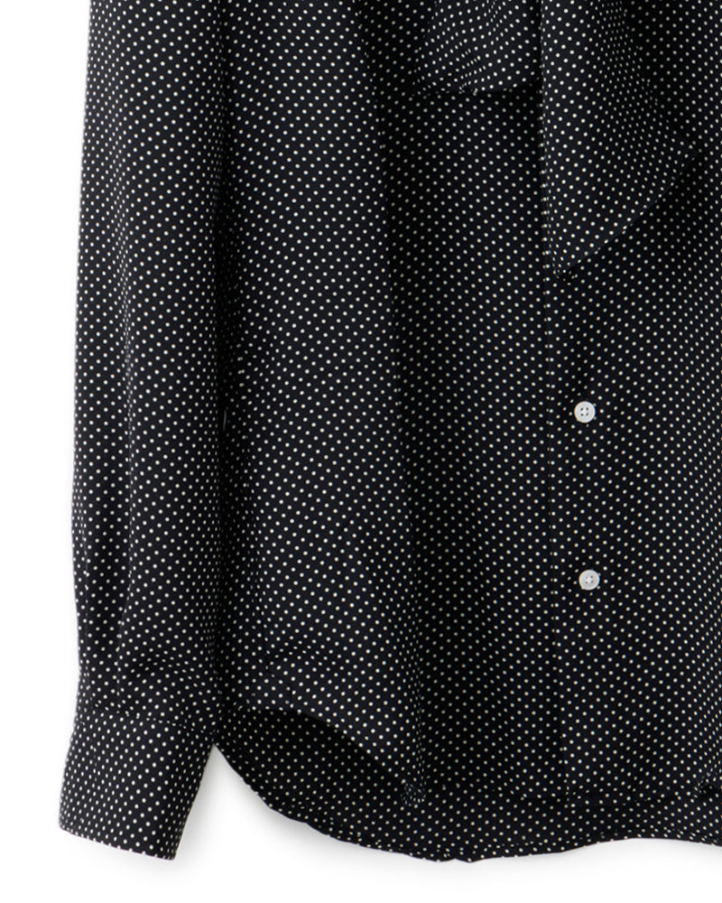 ys Yuji SUGENO / Dot Print Regular Shirt with Ascot Stole