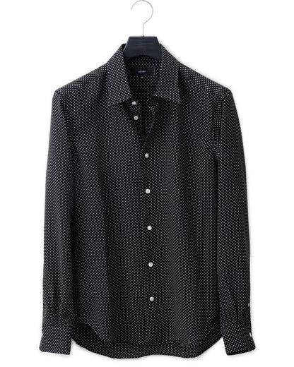 ys Yuji SUGENO / Dot Print Regular Shirt with Ascot Stole