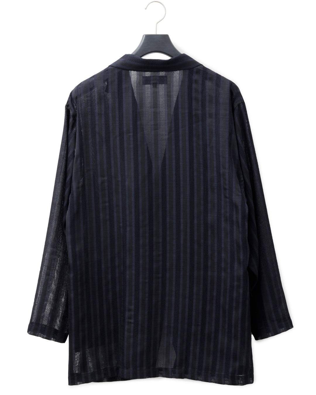 ys Yuji SUGENO / Karami Stripe Over Jacket - BLACK