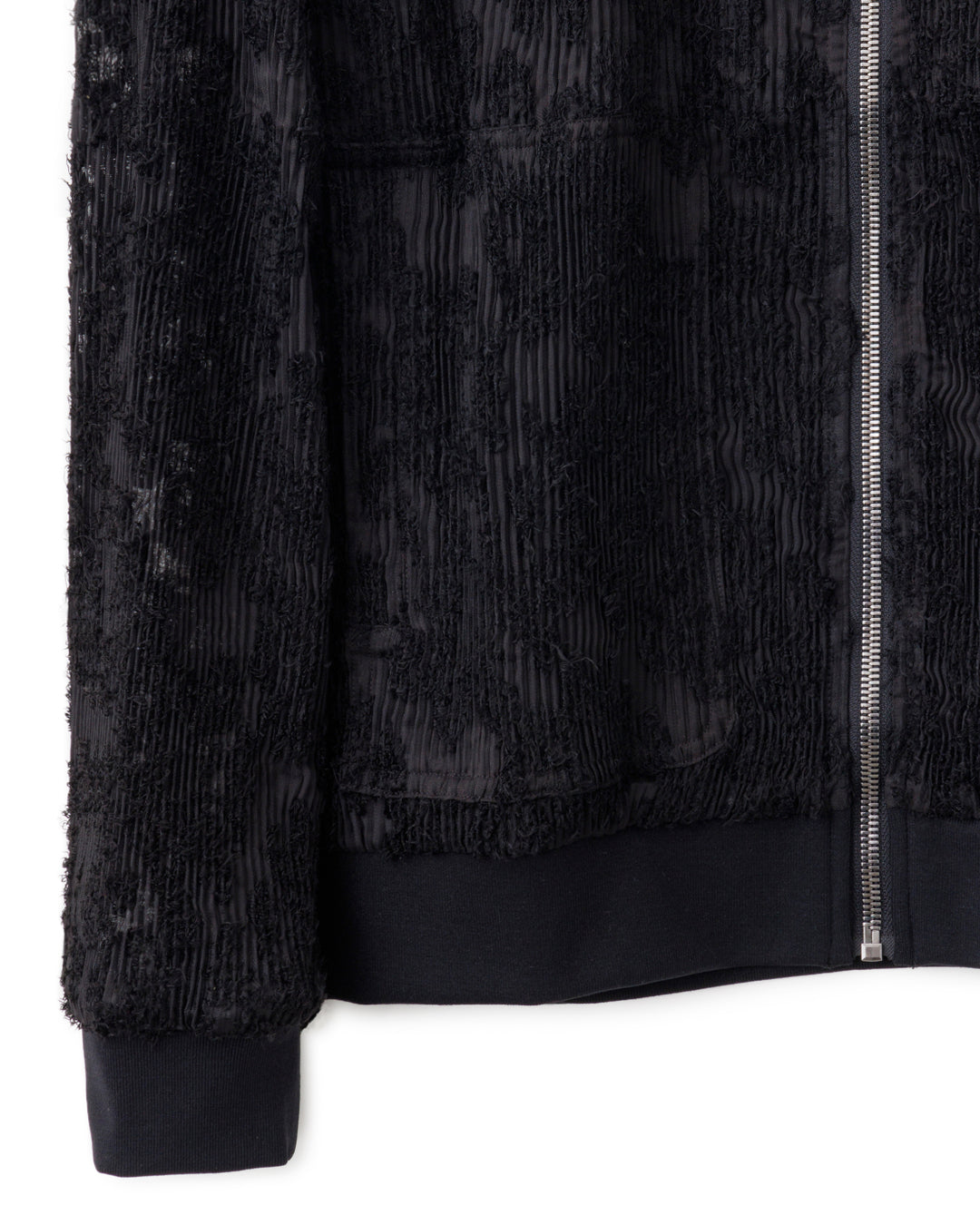 HARRISON WONG / Burnt Out Flower Pattern Pleated Jacket