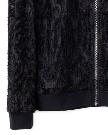 HARRISON WONG / Burnt Out Flower Pattern Pleated Jacket