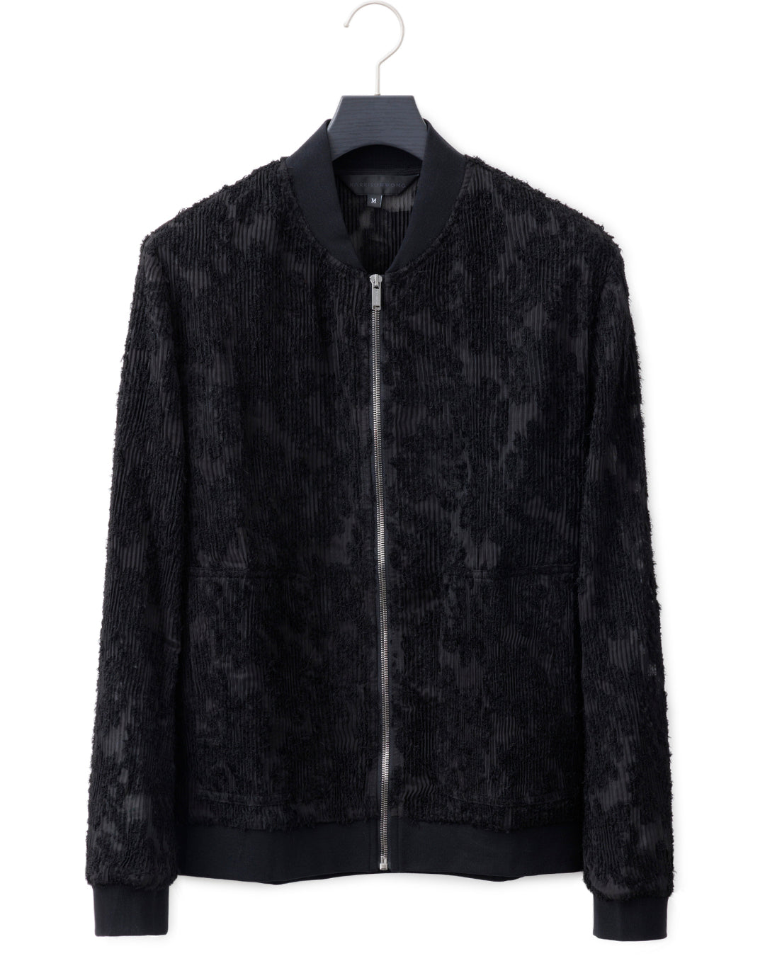 HARRISON WONG / Burnt Out Flower Pattern Pleated Jacket