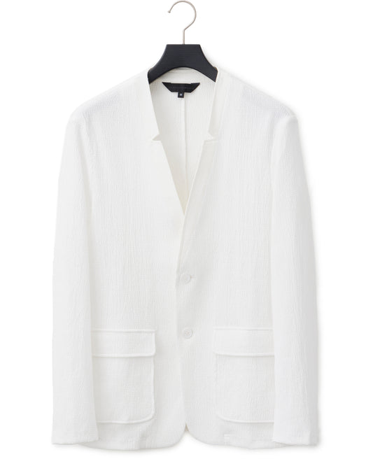 HARRISON WONG / Slim Cut Crepe Blazer With Small Collar